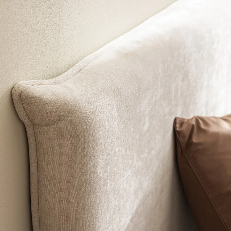 MAC BETH Lit coffre en tissu 160x200cm