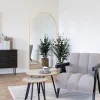 MADRID Miroir arc en aluminium 90x180cm