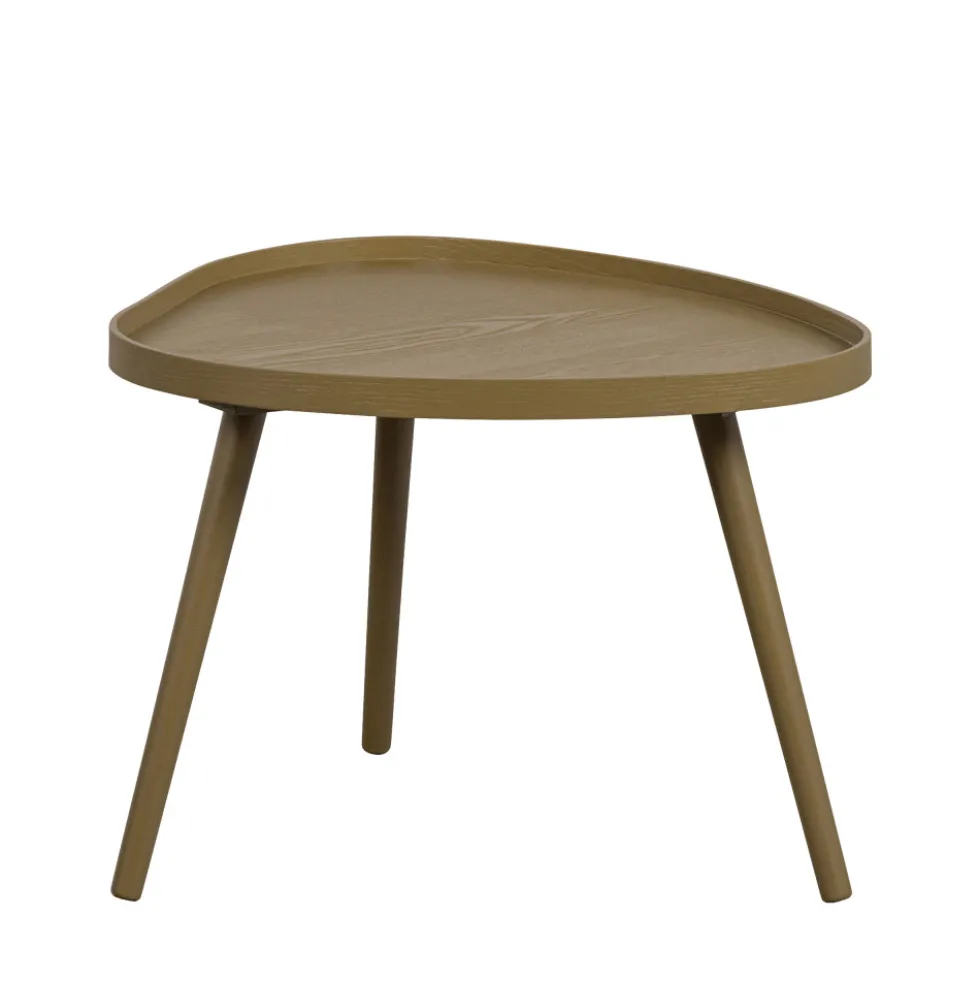 MAE Table basse de forme organique en bois 61x40cm