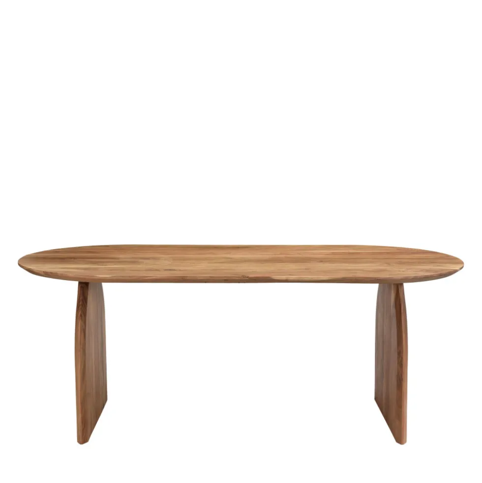 MALANG Table à manger 8 personnes en bois massif d'acacia