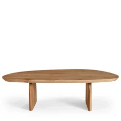 MALANG Table basse organique en bois massif d'acacia