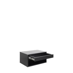 MANO Table de chevet murale 1 niche, 1 tiroir en bois