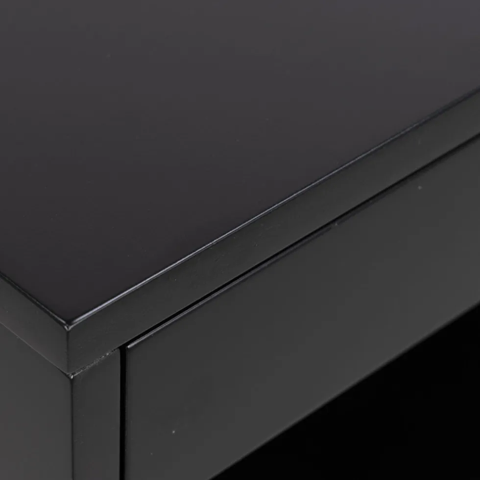 MANO Table de chevet murale 1 niche, 1 tiroir en bois