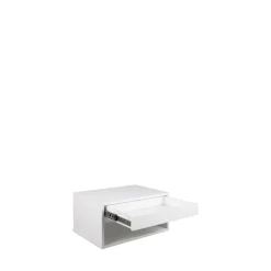 MANO Table de chevet murale 1 niche, 1 tiroir en bois