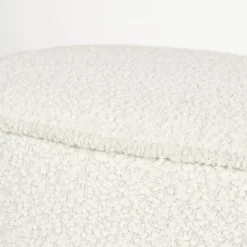 MARCOS Banc arrondi en tissu bouclette L93cm