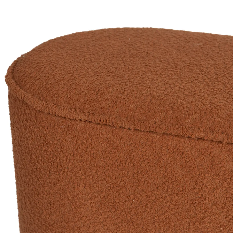 MARCOS Banc arrondi en tissu bouclette L93cm