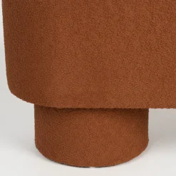 MARCOS Banc arrondi en tissu bouclette L93cm