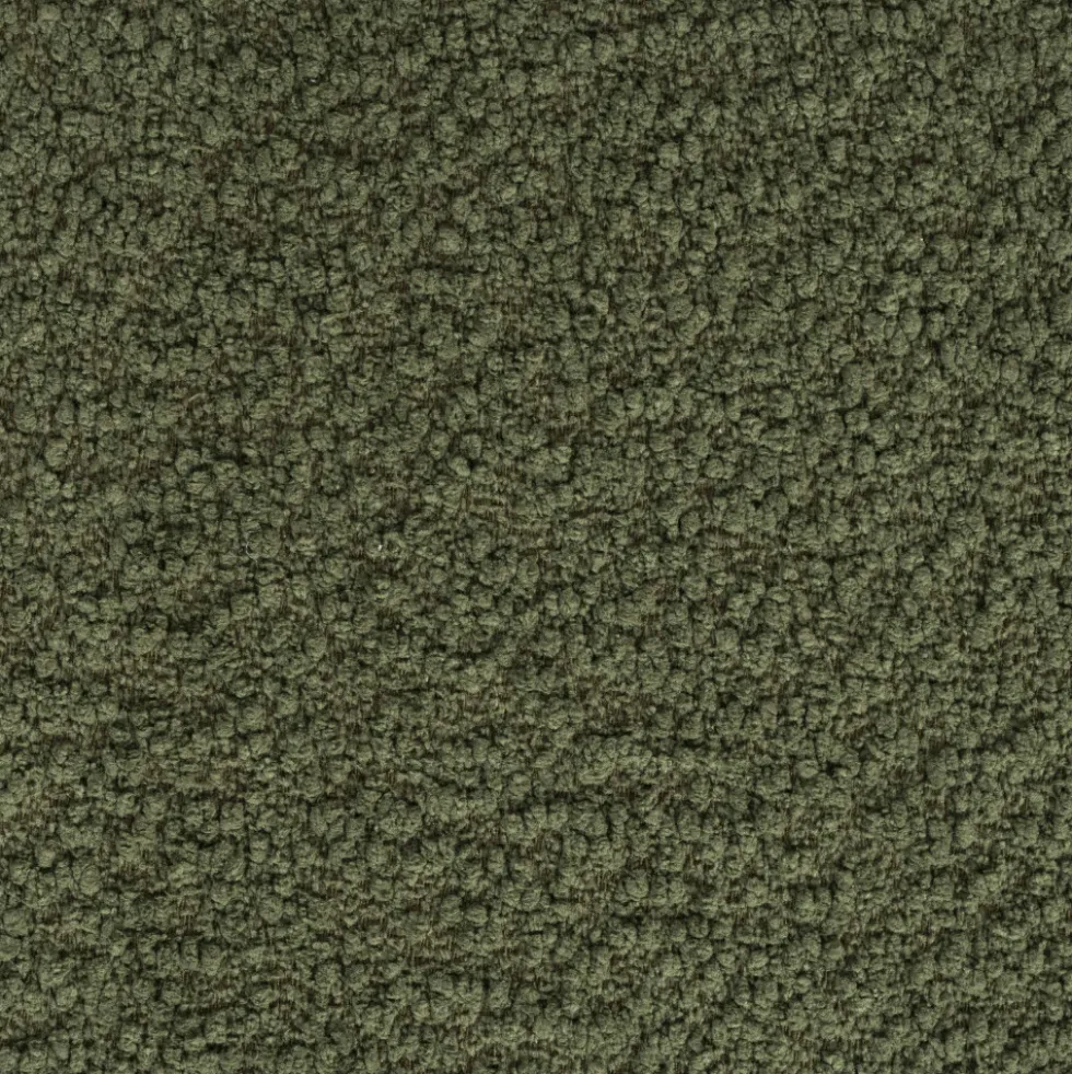 MARCOS Tabouret rond en tissu bouclette ø40cm