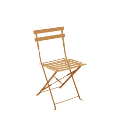 MARSEILLE Ensemble table de jardin pliante ronde bistrot et 2 chaises en métal