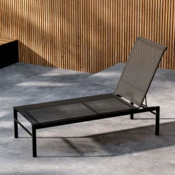 MASSIMO Chaise longue inclinable en aluminium