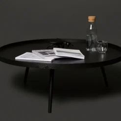 MESA Table basse ronde en bois ø100cm