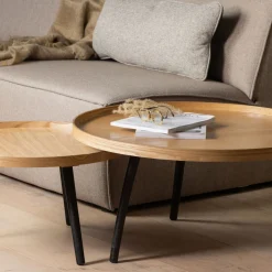 MESA Table d'appoint ronde bois ø60cm