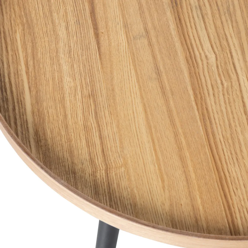 MESA Table d'appoint ronde en bois ø45cm