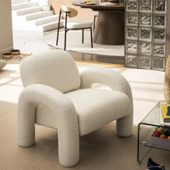 MIO Fauteuil en tissu bouclette