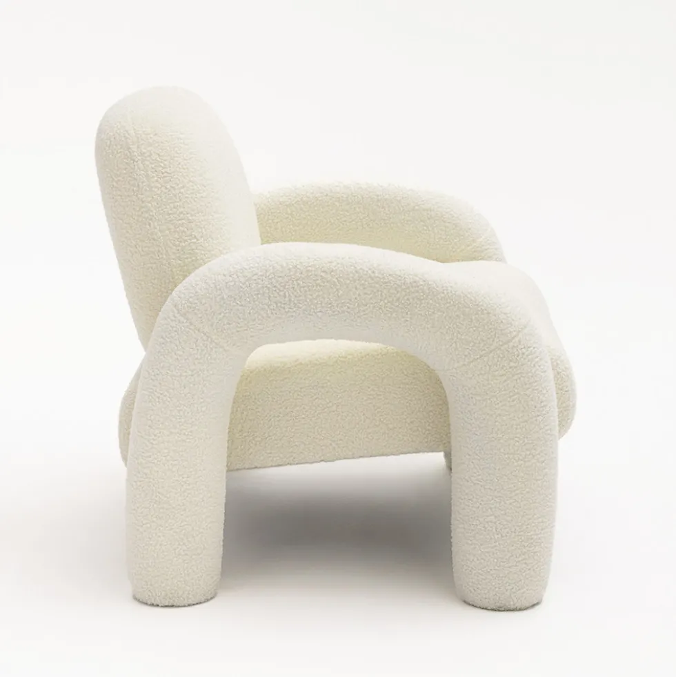 MIO Fauteuil en tissu bouclette