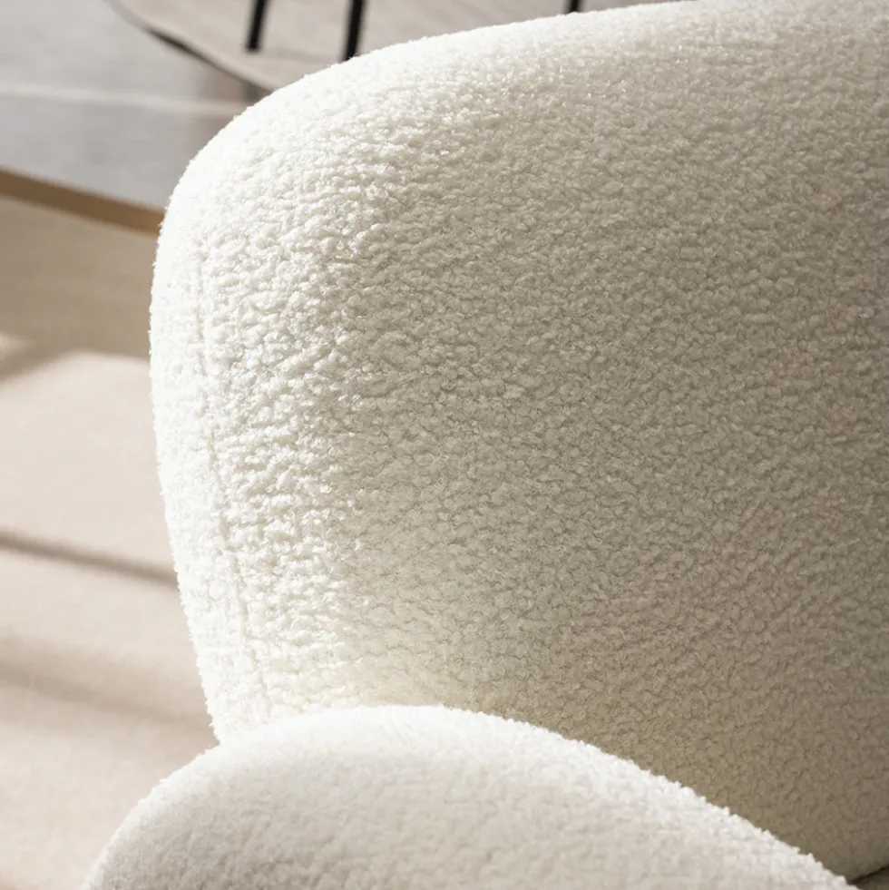 MIO Fauteuil en tissu bouclette