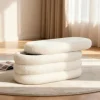 MIRO Banc coffre en tissu bouclette L85cm