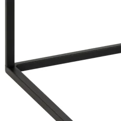 MIXO Table basse en effet marbre et métal 110x55cm
