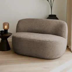 MO Banquette 2 places en tissu bouclette