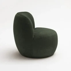 MO Fauteuil rond en tissu chenille