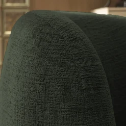 MO Fauteuil rond en tissu chenille