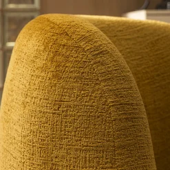 MO Fauteuil rond en tissu chenille