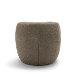 MO Fauteuil rond en tissu bouclette