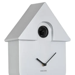 MODERN CUCKOO Horloge à pendule finition métallisée