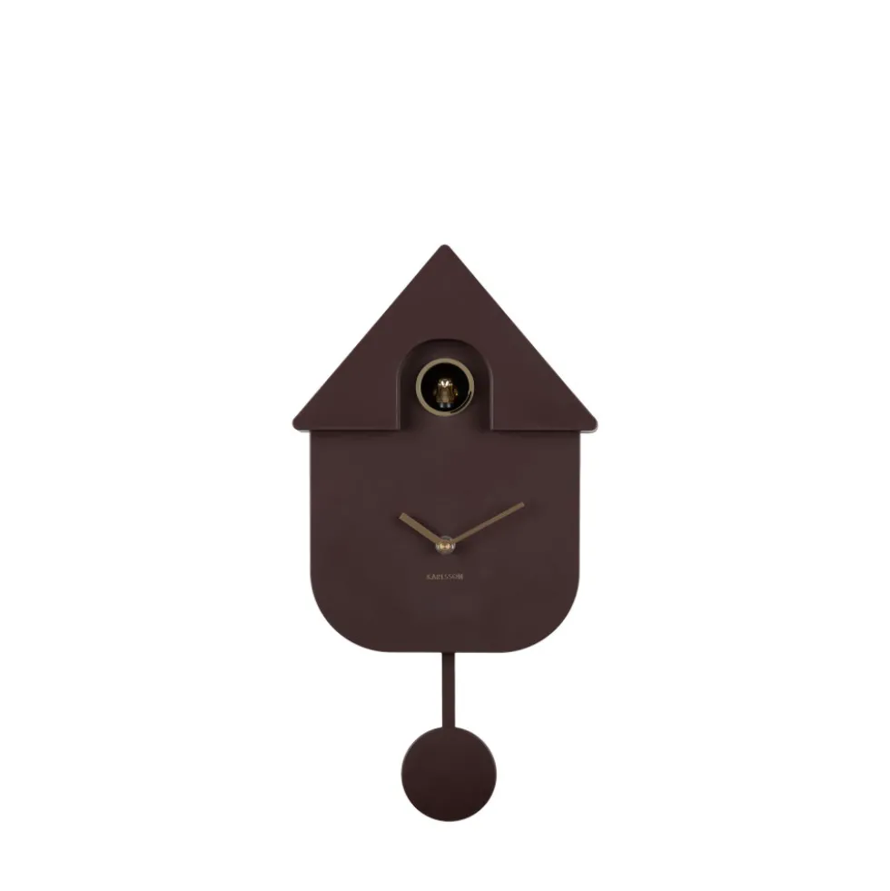 MODERN CUCKOO ORO Horloge murale en métal avec coucou