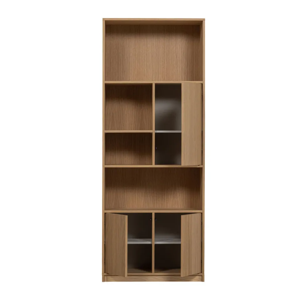 MODULAIR Bibliothèque 3 portes en bois H199cm