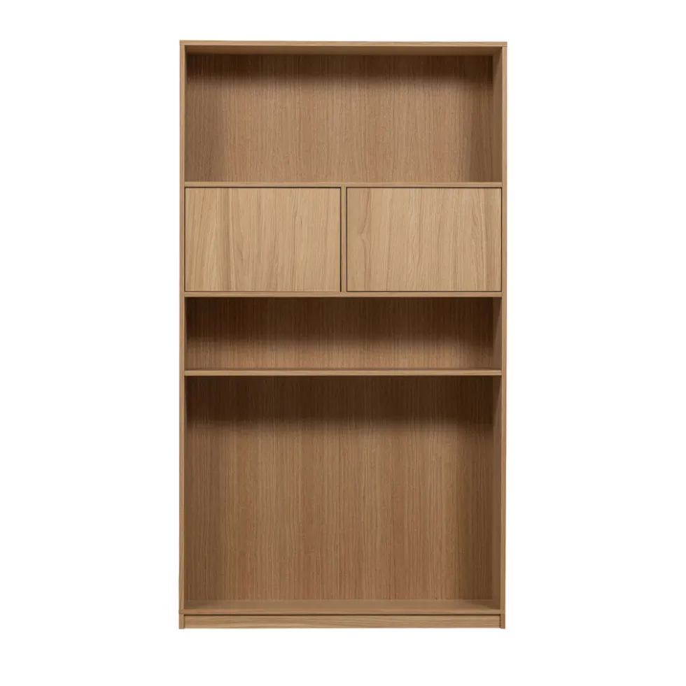 MODULAIR Bibliothèque 2 portes en bois H199cm