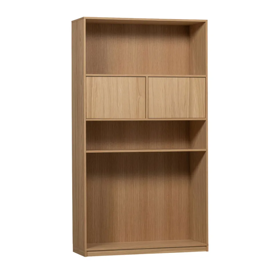 MODULAIR Bibliothèque 2 portes en bois H199cm