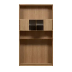 MODULAIR Bibliothèque 2 portes en bois H199cm