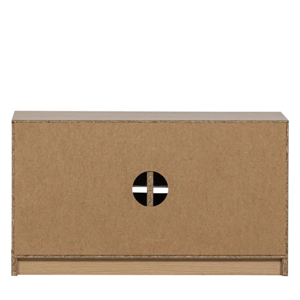 MODULAIR Meuble TV 2 portes en bois L77cm