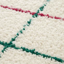 MOKA Tapis à motif quadrillage coloré
