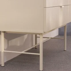 MOLLY Commode 4 tiroirs en bois et métal L79cm
