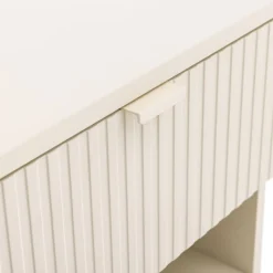 MOLLY Table de chevet 1 tiroir, 1 niche en bois et métal