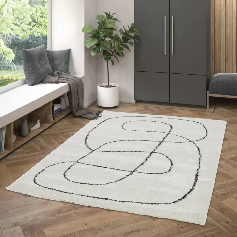 MONA Tapis contemporain à motif organique
