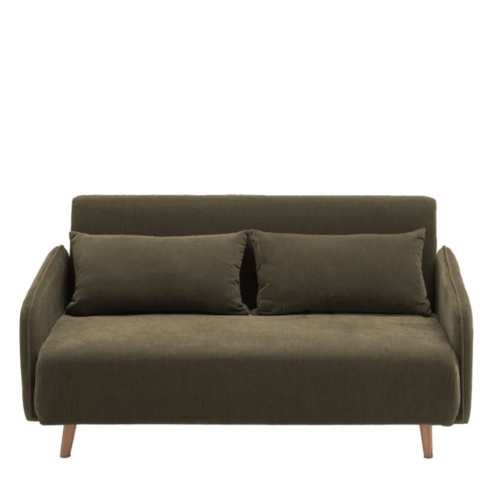 MONICA Canapé convertible 2 places en tissu chenille L140cm