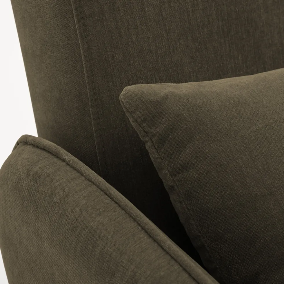 MONICA Canapé convertible 2 places en tissu chenille L140cm