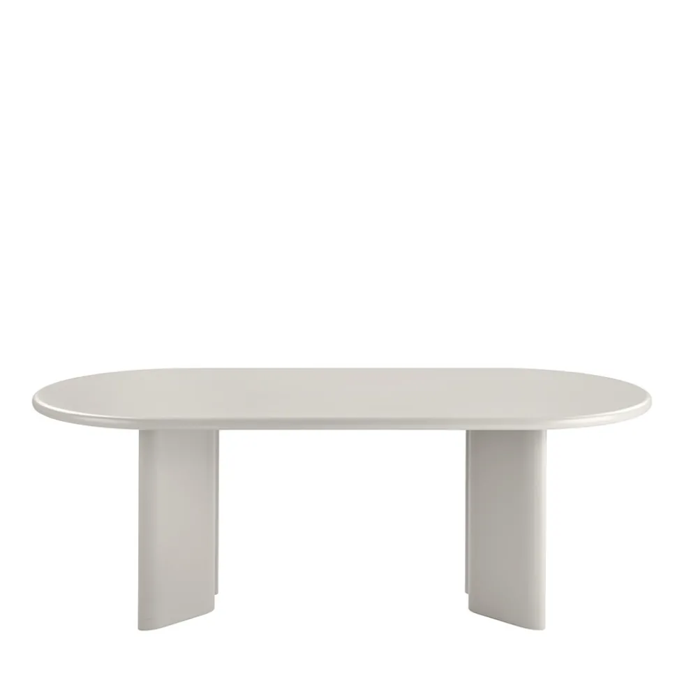 NAGANO Table à manger 10 personnes ovale en bois