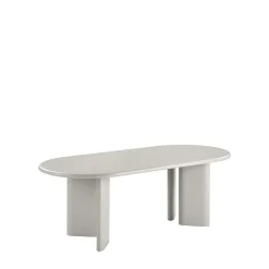 NAGANO Table à manger 10 personnes ovale en bois
