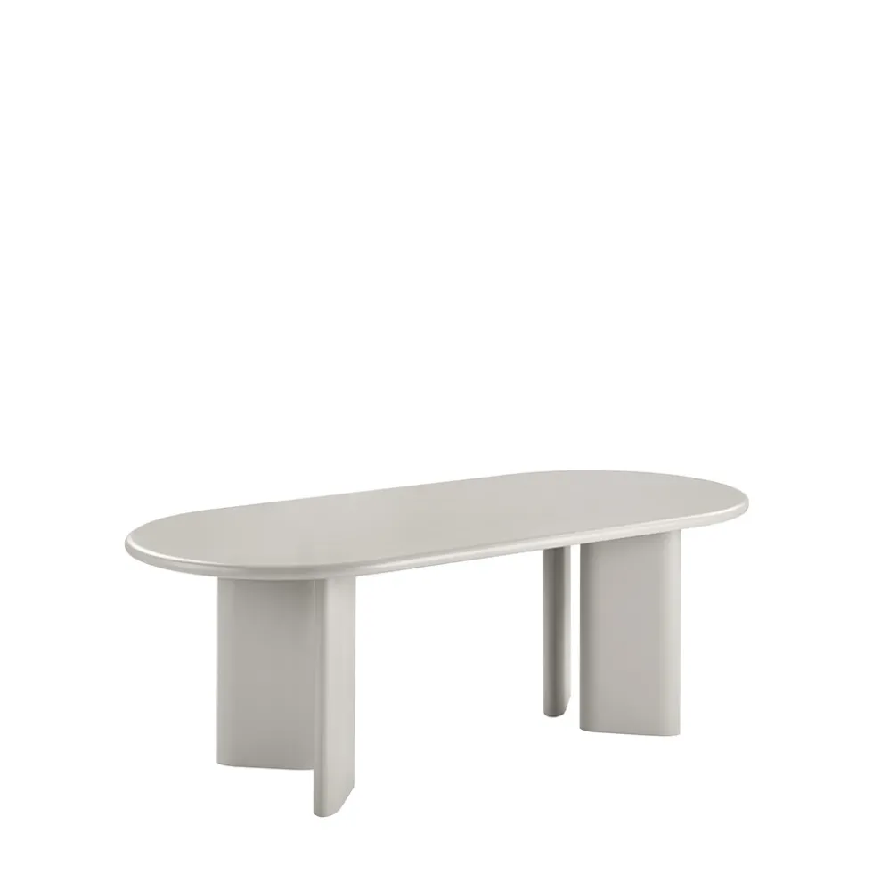 NAGANO Table à manger 10 personnes ovale en bois