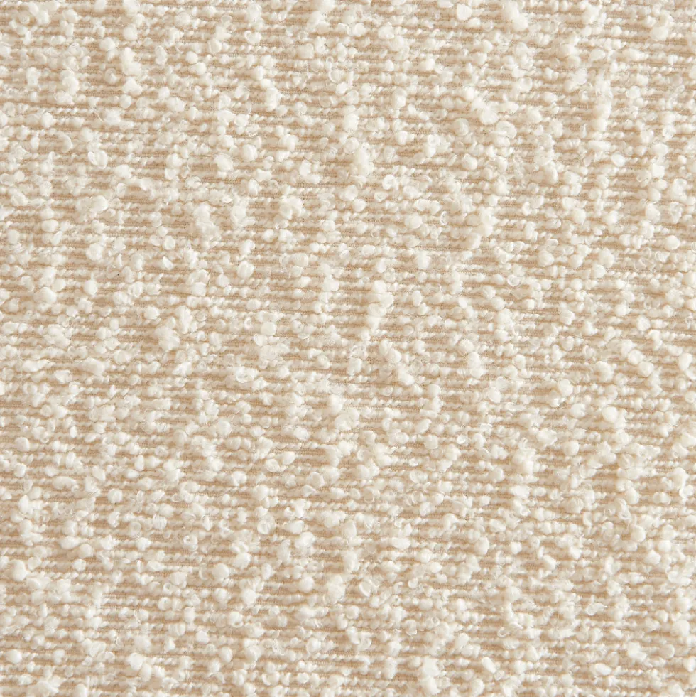 NALON Lot de 2 chaises en tissu bouclette et métal
