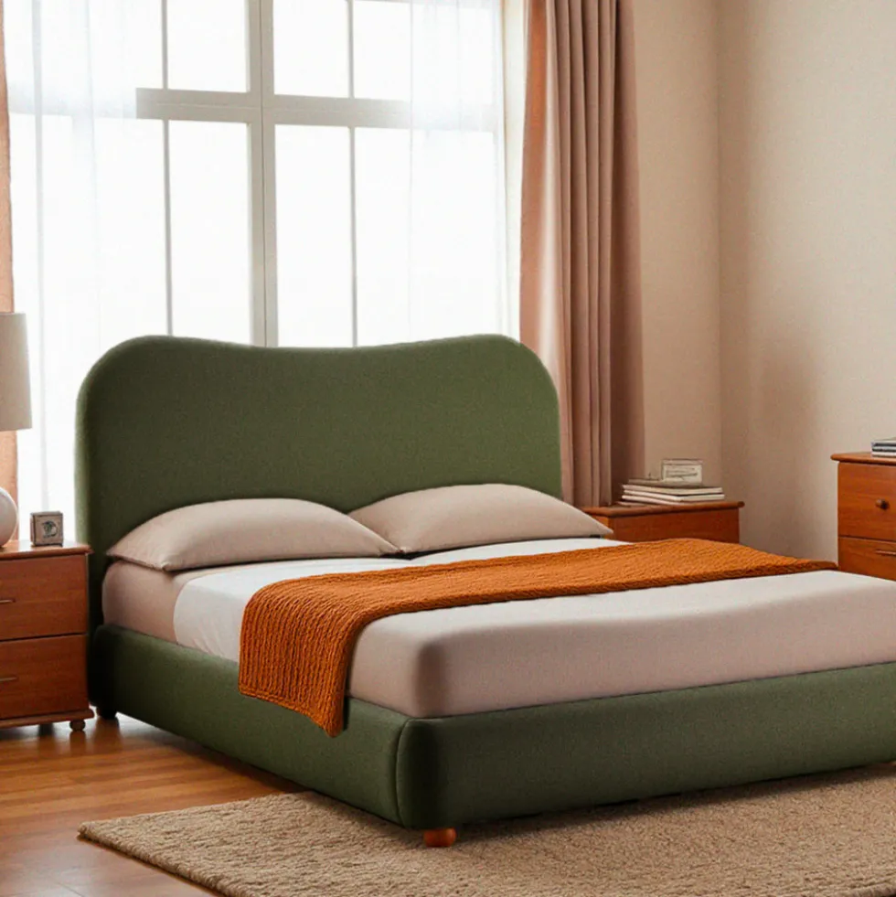 NAPO Lit coffre en tissu 160x200cm