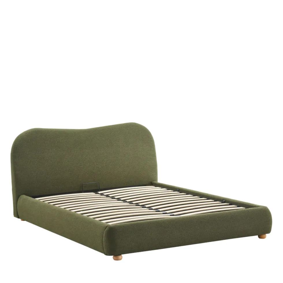 NAPO Lit coffre en tissu 160x200cm