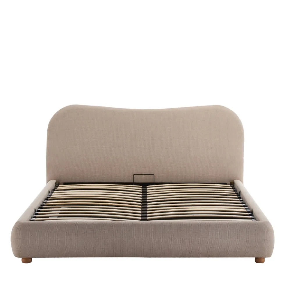 NAPO Lit coffre en tissu 140x190cm