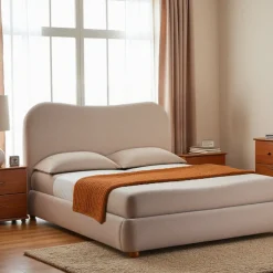 NAPO Lit coffre en tissu 140x190cm