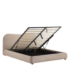 NAPO Lit coffre en tissu 140x190cm