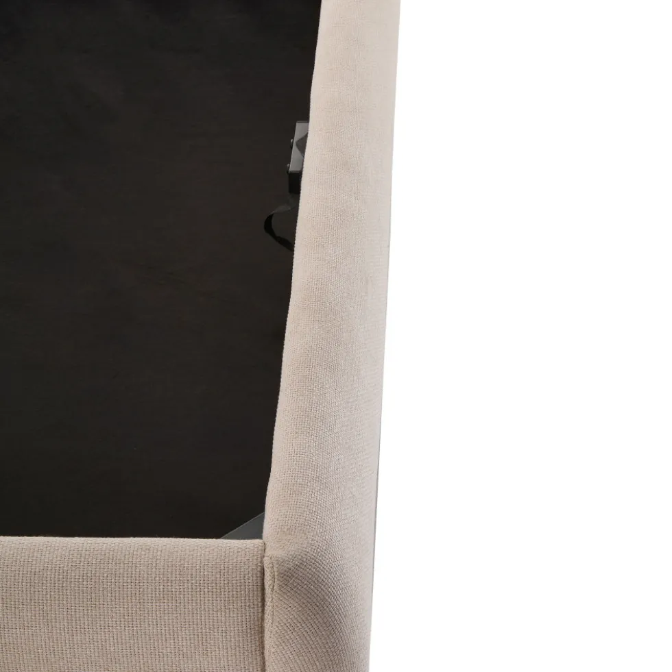 NAPO Lit coffre en tissu 140x190cm